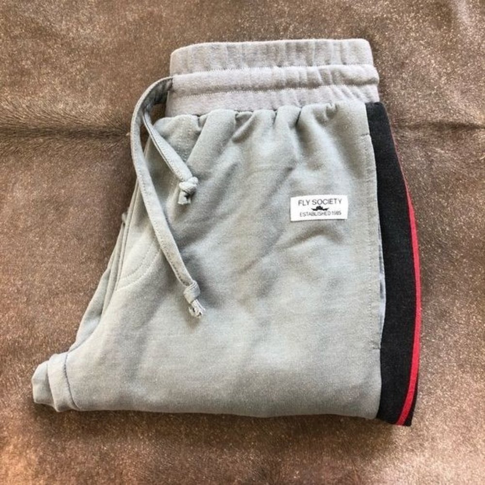 Fly Society Racing Stripe Tuxedo Stripe Joggers Men's
